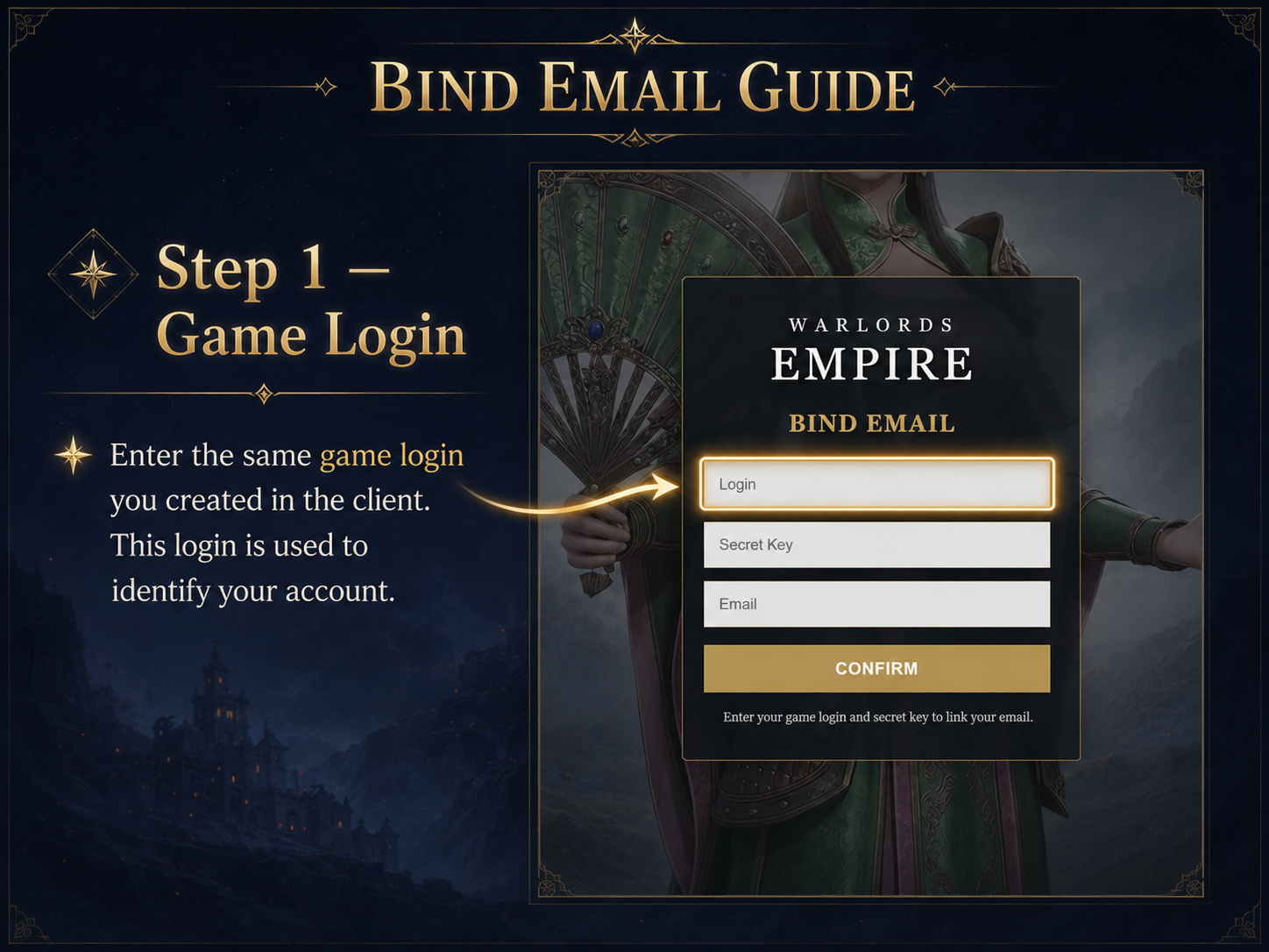 Bind Email Step 1